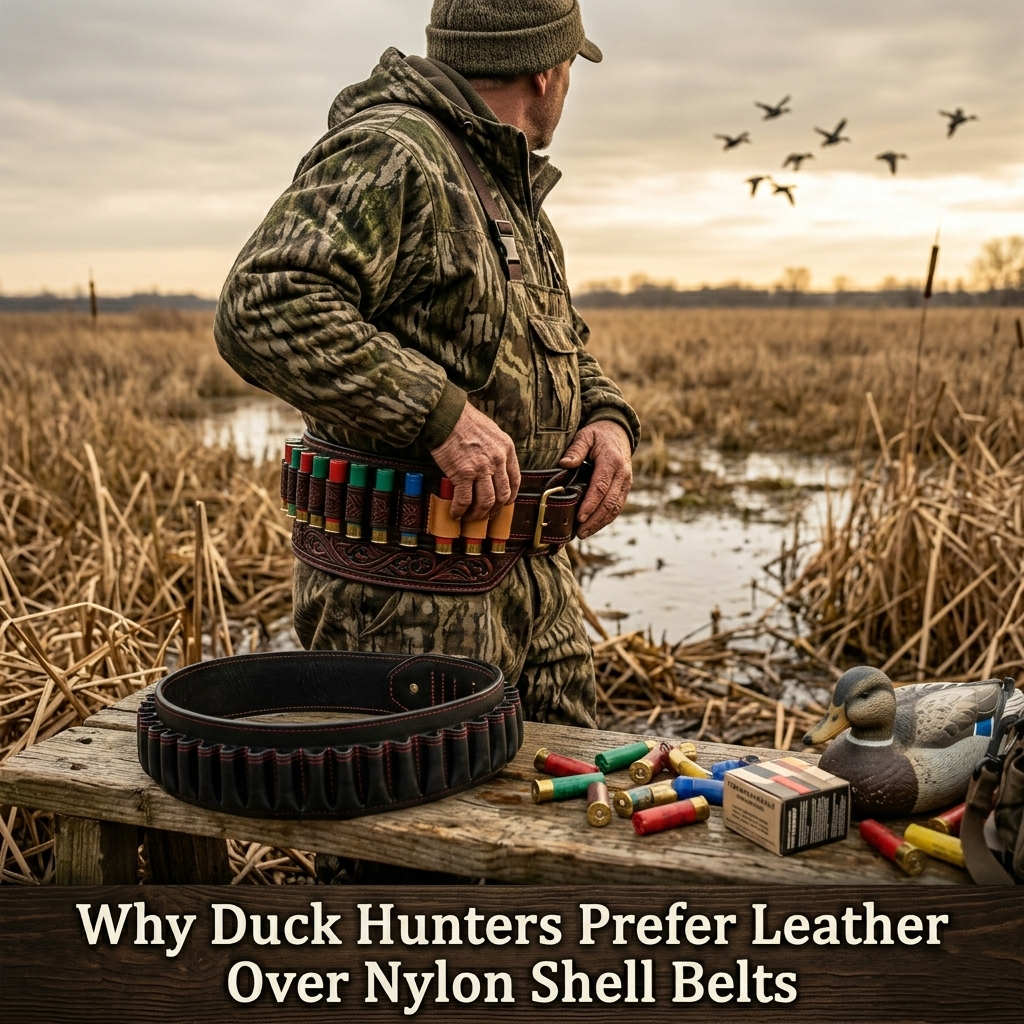 Why Duck Hunters Prefer Leather Over Nylon Shell Belts