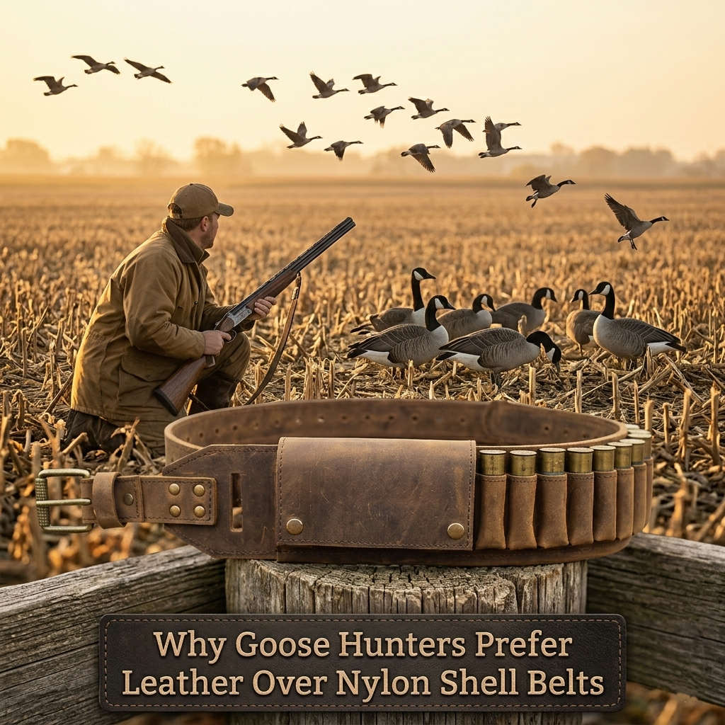 Why Goose Hunters Prefer Leather Over Nylon Shell Belts