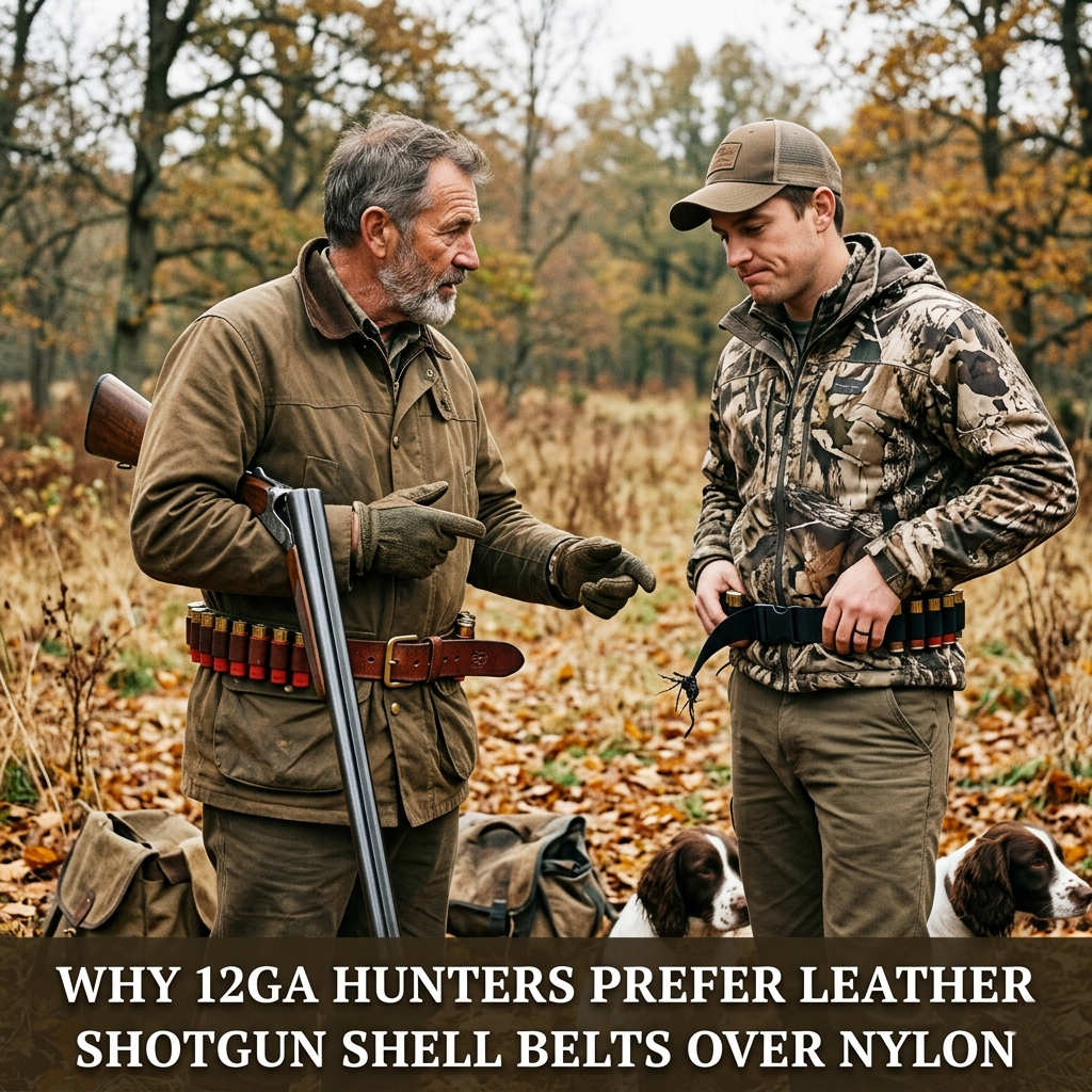 Why 12GA Hunters Prefer Leather Shotgun Shell Belts Over Nylon