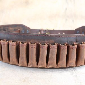 Heritage Leather Cartridge Belt – Handmade for 12GA • 16GA • 20GA - 1