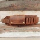 Dual-Flap Leather Shotgun Shell Belt – Handmade for 12GA • 16GA • 20GA - 2