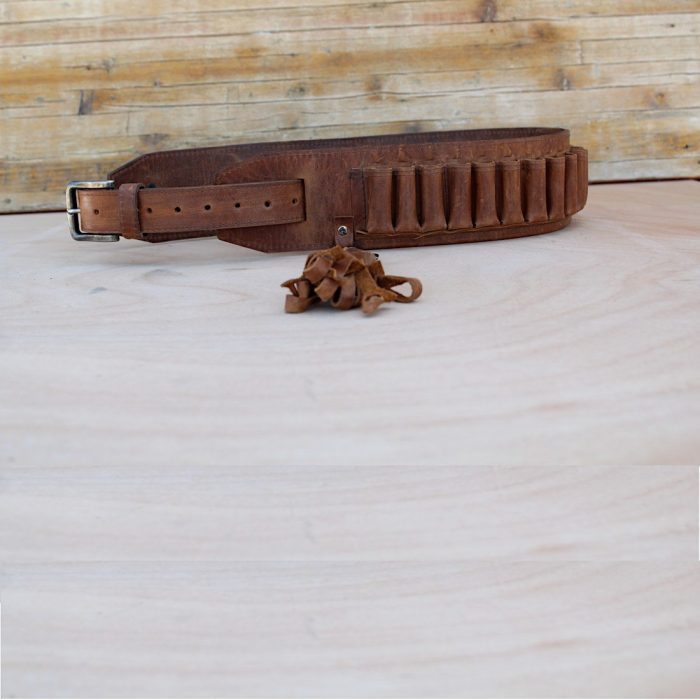 Light Brown Leather Shotgun Shell Belt – Handmade Crazy Horse Leather | 12GA • 16GA • 20GA -3 Light Brown Leather Shotgun Shell Belt – Handmade Crazy Horse Leather | 12GA • 16GA • 20GA -3