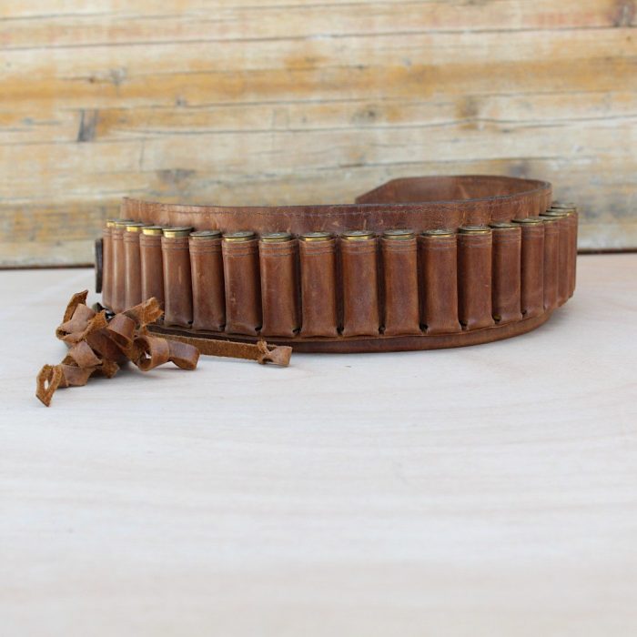 Light Brown Leather Shotgun Shell Belt – Handmade Crazy Horse Leather | 12GA • 16GA • 20GA Light Brown Leather Shotgun Shell Belt – Handmade Crazy Horse Leather | 12GA • 16GA • 20GA