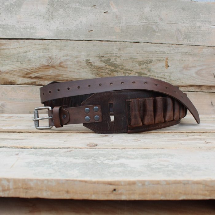 12 Gauge Leather Cartridge Belt - Handmade Crazy Horse Leather 1 12 Gauge Leather Cartridge Belt - Handmade Crazy Horse Leather 1