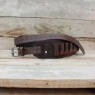 12 Gauge Leather Cartridge Belt - Handmade Crazy Horse Leather 5