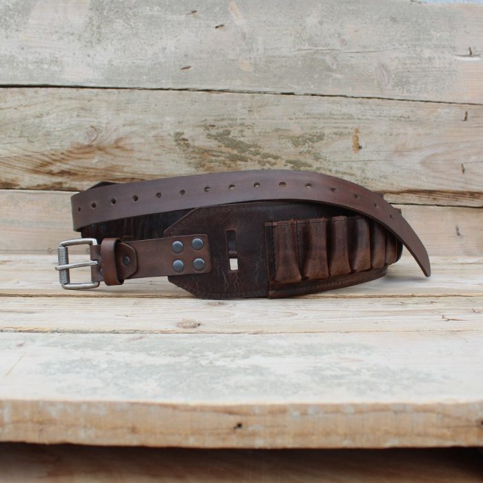 12 Gauge Leather Cartridge Belt - Handmade Crazy Horse Leather 5 12 Gauge Leather Cartridge Belt - Handmade Crazy Horse Leather 5