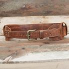 Dual-Flap Leather Cartridge Belt – Handmade for 12GA • 16GA • 20GA - 2
