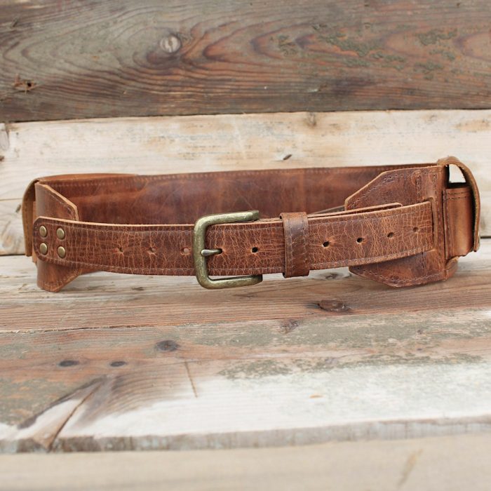 Dual-Flap Leather Cartridge Belt – Handmade for 12GA • 16GA • 20GA - 2 Dual-Flap Leather Cartridge Belt – Handmade for 12GA • 16GA • 20GA - 2
