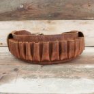Dual-Flap Leather Cartridge Belt – Handmade for 12GA • 16GA • 20GA - 4