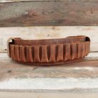 Dual-Flap Leather Cartridge Belt – Handmade for 12GA • 16GA • 20GA - 5