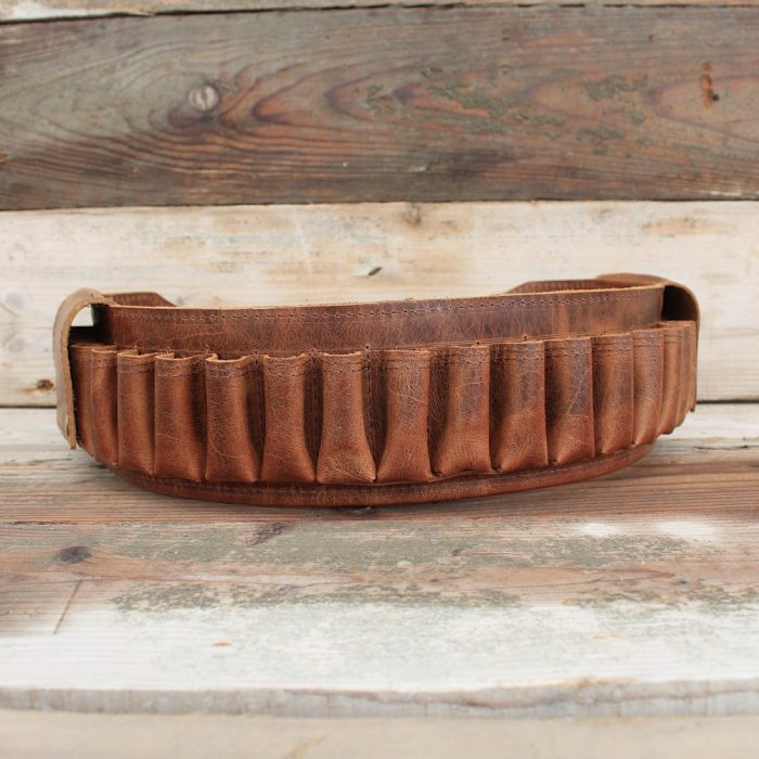 Dual-Flap Leather Cartridge Belt – Handmade for 12GA • 16GA • 20GA - 5 Dual-Flap Leather Cartridge Belt – Handmade for 12GA • 16GA • 20GA - 5