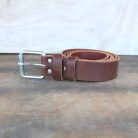 Handmade Men's Brown Leather Belt – Pull-Up Effect 1