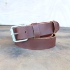 Handmade Men's Brown Leather Belt – Pull-Up Effect 3