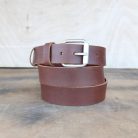 Handmade Men's Brown Leather Belt – Pull-Up Effect 4