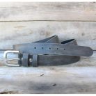Handmade Vintage Black Leather Belt – Italian Cowhide | Retro Style 5