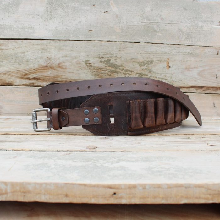 Leather Cartridge Belt, Cartridge Belt Slide & Wallet Set – Handmade for 12GA • 16GA • 20GA 3 Leather Cartridge Belt, Cartridge Belt Slide & Wallet Set – Handmade for 12GA • 16GA • 20GA 3