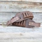 leather shotgun shell carrier belt cc4222-1