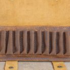 9.3x62 Cartridge Belt Slide – Handmade Crazy Horse Leather with Flap Closure-4