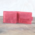 Red Matte Leather Wallet for Men-1
