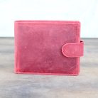 Red Matte Leather Wallet for Men