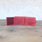 Red Matte Leather Wallet for Men-2