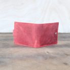 Red Matte Leather Wallet for Men-5