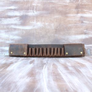 Handmade Leather Shell Belt with Side Flaps – 12GA/16GA/20GA