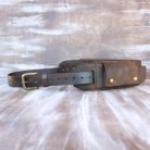 Handmade Leather Shell Belt with Side Flaps – 12GA/16GA/20GA side
